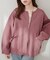 【natural couture】ＷＺＩＰニットジャケット