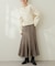 【natural couture】モールヤーンお花ジャガードカーディガン