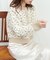 【natural couture】モールヤーンお花ジャガードカーディガン