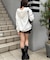 【continuer】ラインストーンBigフェイクファーパーカー