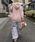 【continuer】ラインストーンBigフェイクファーパーカー