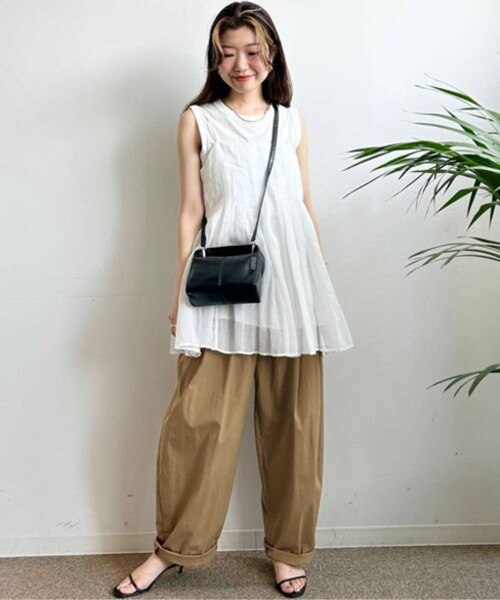 babylone オーガンジーチェックキャミ　新品タグ付き 楽天市場】【SALE／50%OFF】オーガンジーチェックキャミ
