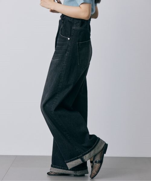 【タグ付き】BABYLONE サス付きハイウエストデニムパンツ サス付きハイウエストデニムパンツ｜ﾊﾞﾋﾞﾛﾝｽﾄｯｸのアウトレット