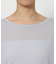 五分袖シアーTシャツ