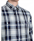 インディゴチェック コットンシャツ