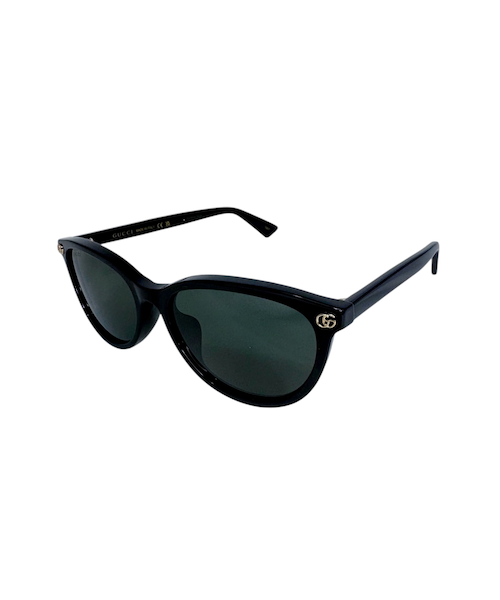 【美品】GUCCI ブラック キャットアイ サングラス GUCCI グッチ （GUCCI） キャットアイ オーバル スクエア
