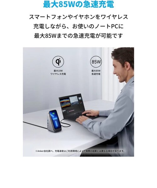 OL] Anker 651 USB-C ドッキングステーション (8-in-1, Wireless