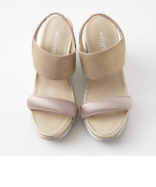 ハイウェッジ メタリックカラーサンダル｜ダイアナのアウトレット通販