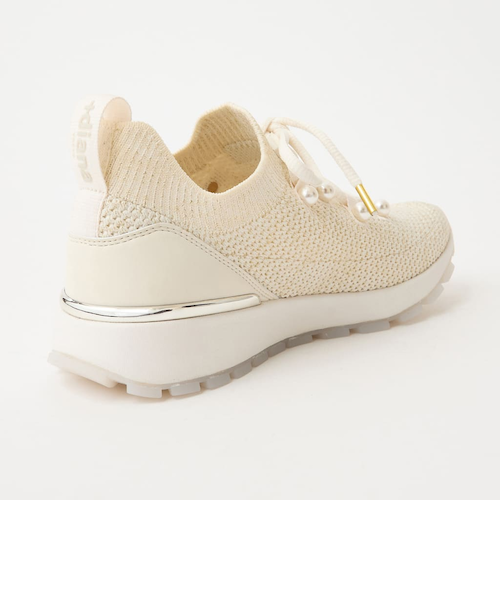 【新品】DIANA パール飾り きれいめニットスニーカー diana スニーカー 「軽量」パールデザイン ニットスニーカー