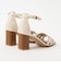 上品な雰囲気に♪スタック調ヒールサンダル