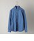 SHIPS:<ストレッチ性>ウォッシュド インディゴ ストレッチ 無地 シャツ