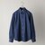 SHIPS:<ストレッチ性>ウォッシュド インディゴ ストレッチ 無地 シャツ