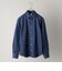 SHIPS:<ストレッチ性>ウォッシュド インディゴ ストレッチ 無地 シャツ