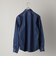 SHIPS:<ストレッチ性>ウォッシュド インディゴ ストレッチ 無地 シャツ