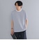 *SHIPS: 〈接触冷感〉 アイスタッチ プレーティングジャージー ソリッド / ボーダー クルーネック Tシャツ
