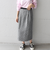 SHIPS any:〈ウォッシャブル〉トーナルカラー フラワー ストレート スカート