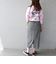 SHIPS any:〈ウォッシャブル〉トーナルカラー フラワー ストレート スカート