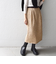 SHIPS any:〈ウォッシャブル〉トーナルカラー フラワー ストレート スカート