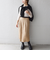 SHIPS any:〈ウォッシャブル〉トーナルカラー フラワー ストレート スカート