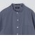 【SHIPS別注】IKE BEHAR: スーピマコットン ウェザークロス バンドカラーシャツ