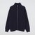 *SHIPS:〈手洗い可能〉リラックスフィット 畔編み ドライバーズ ニット ジップ カーディガン