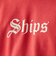 *SHIPS: OLD ENGLISH SHIPS ロゴ プリント クルーネック スウェット