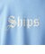 *SHIPS: OLD ENGLISH SHIPS ロゴ プリント クルーネック スウェット