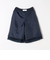 SHIPS any: スラブ ツイード ハーフパンツ［NAVY BLUE］