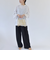 quaranciel:〈洗濯機可能〉エンブロイダリー レース ウエスト タック ブラウス