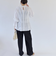 quaranciel:〈洗濯機可能〉エンブロイダリー レース ウエスト タック ブラウス