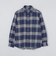SHIPS: Shuttle notes チェック レギュラーカラー ネルシャツ