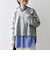 *〈手洗い可能〉Vネック スリット メランジ プルオーバー ◇