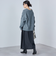 *〈手洗い可能〉Vネック スリット メランジ プルオーバー ◇