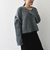 *〈手洗い可能〉Vネック スリット メランジ プルオーバー ◇