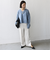 *〈手洗い可能〉Vネック スリット メランジ プルオーバー ◇