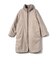 * 〈手洗い可能〉パイピング ドルマン ボア コート ◇