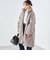 * 〈手洗い可能〉パイピング ドルマン ボア コート ◇