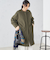 〈手洗い可能 / 撥水加工〉リバーシブル ノーカラー コート ◇