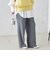 〈手洗い可能〉ウールライク ウエスト タック パンツ