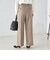 〈手洗い可能〉ウールライク ウエスト タック パンツ
