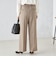 〈手洗い可能〉ウールライク ウエスト タック パンツ