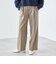 〈手洗い可能〉ウールライク ウエスト タック パンツ