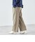 〈手洗い可能〉ウールライク ウエスト タック パンツ