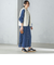 〈手洗い可能〉ランダム ピンタック デニム ワンピース 24SS ◇