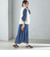 〈手洗い可能〉ランダム ピンタック デニム ワンピース 24SS ◇