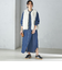 〈手洗い可能〉ランダム ピンタック デニム ワンピース 24SS ◇