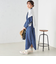 〈手洗い可能〉ランダム ピンタック デニム ワンピース 24SS ◇