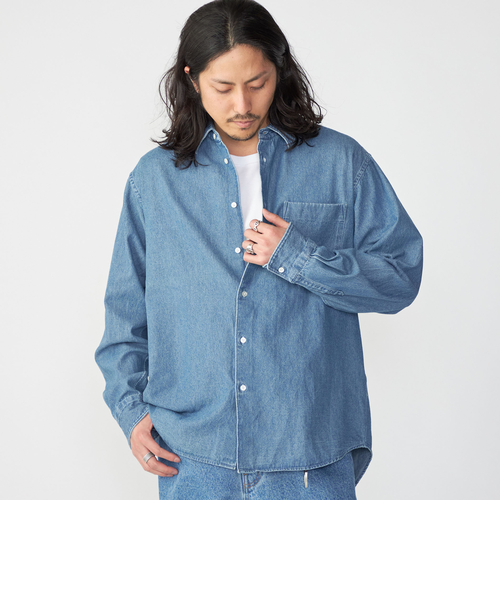 【しばおさま専用】SHIPS ダークブルー デニムシャツ 長袖 1090800002695_72_d00014.jpg