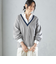 【SHIPS別注】onit:〈洗濯機可能〉ディープ Vネック ロング スリーブ TEE ◇