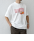 【SHIPS any別注】HANDTEX: NOT AMERICAN FOOD？ ロゴ プリント Tシャツ◇